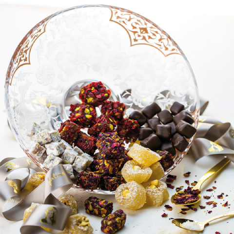 Fatima Enise Black Big Box Turkish Delight Feast