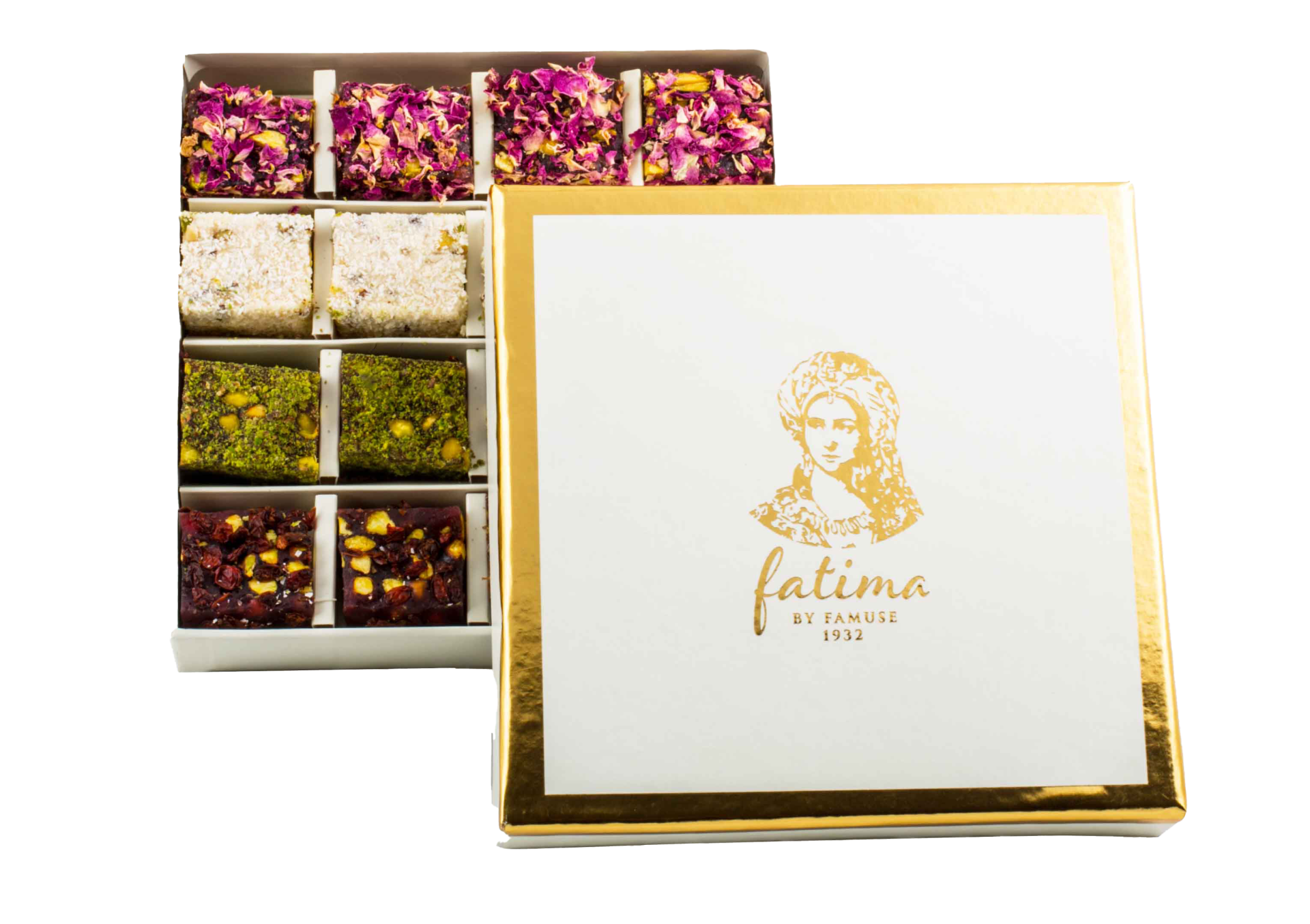 Fatima Gold Middle Box Turkish Delight Feast