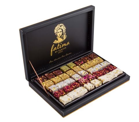 Fatima Enise Black Big Box Turkish Delight Feast