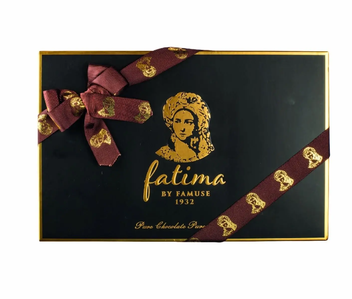 Fatima Enise Siyah Büyük Kutu Lokum Şöleni