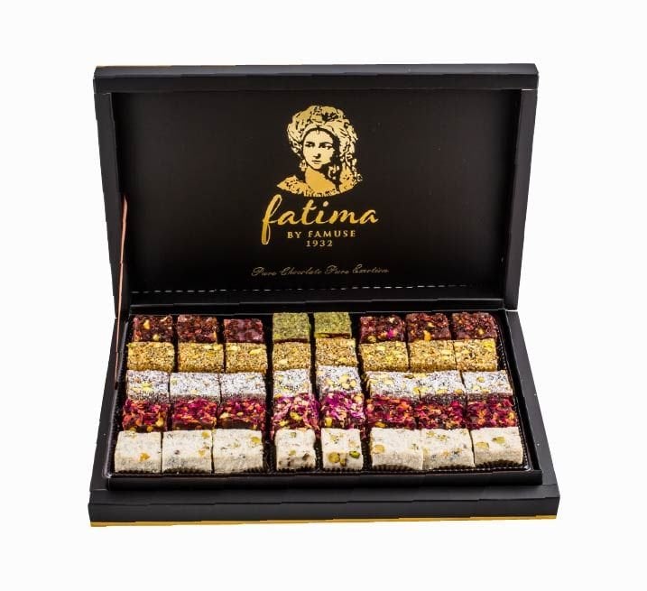 Fatima Enise Siyah Büyük Kutu Lokum Şöleni