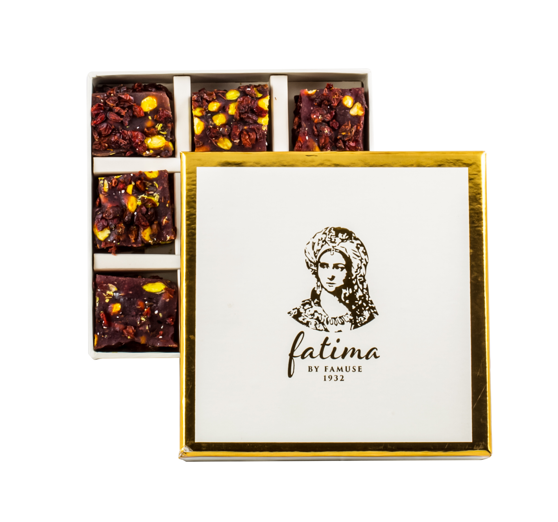 Fatima Gold Küçük Kutu Lokumlu (Iran Üzümlü)