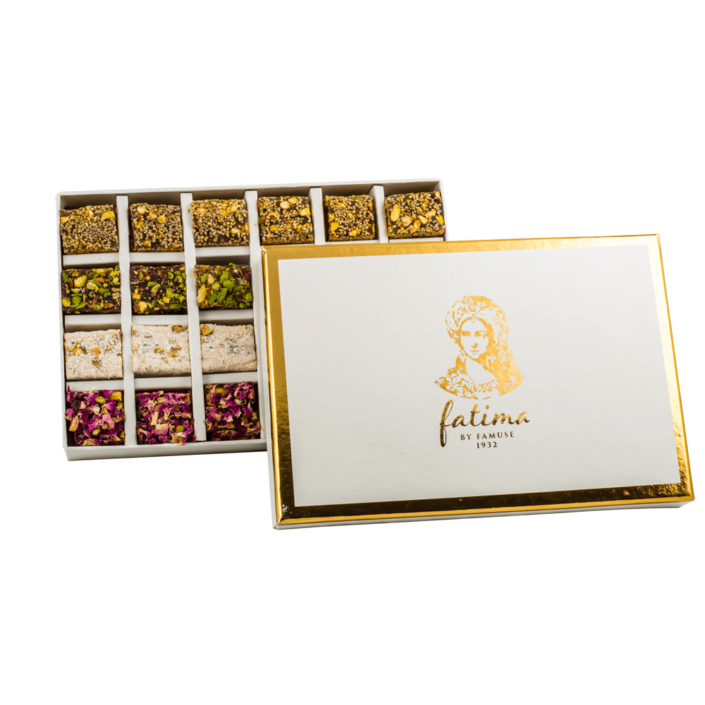 Fatima Gold Large Box Turkish Delight (24 Pcs)