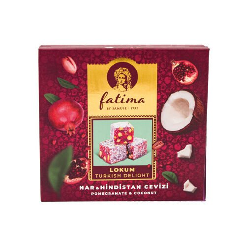 Fatima Büyük Bahar Serisi Narlı Hindistan Cevizli Lokum