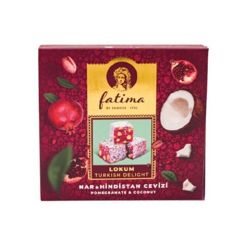 Fatima Large Spring Series – Pomegranate & Pistachio Delight (Coconut Coated)
