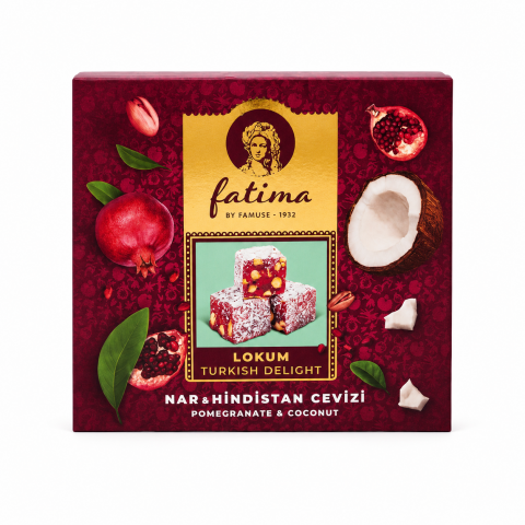 Fatima Large Spring Series – Pomegranate & Pistachio Delight (Coconut Coated)
