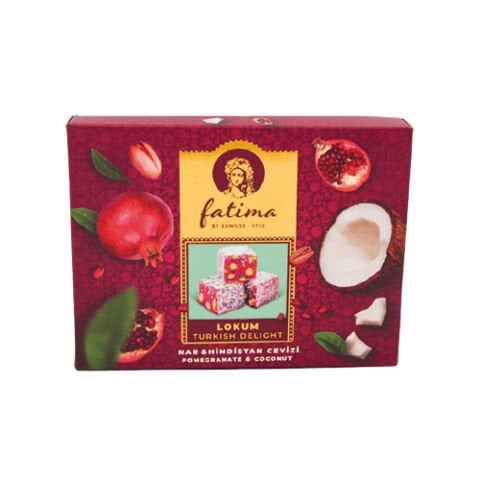 Fatima Small Spring Series – Pomegranate & Pistachio Delight (Coconut Coated)
