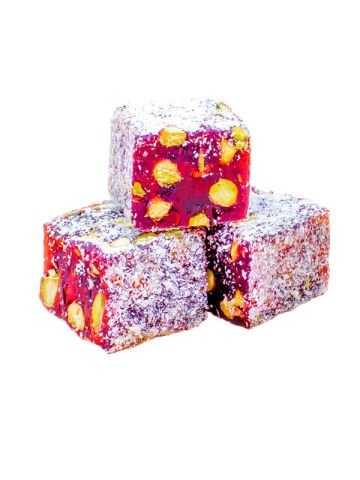 Fatima Small Spring Series – Pomegranate & Pistachio Delight (Coconut Coated)